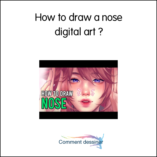 How to draw a nose digital art